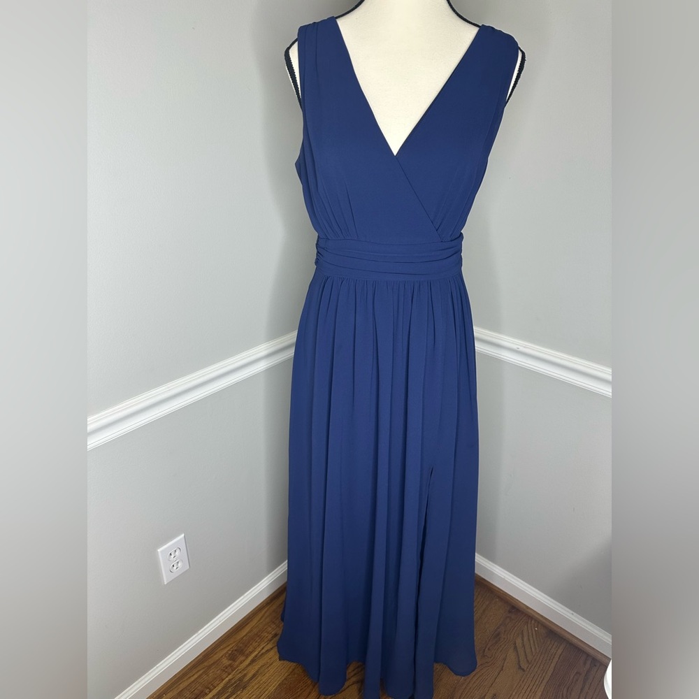 Lulu's Deep Blue Maxi Dress - Picture 2 of 14